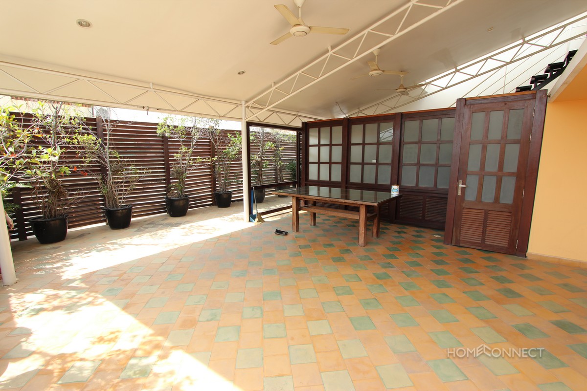 Large terrace 2 bedroom apartment for sale in Daun Penh