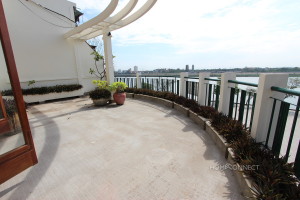 Large Terrace 1 Bedroom Apartment on Riverside | Phnom Penh