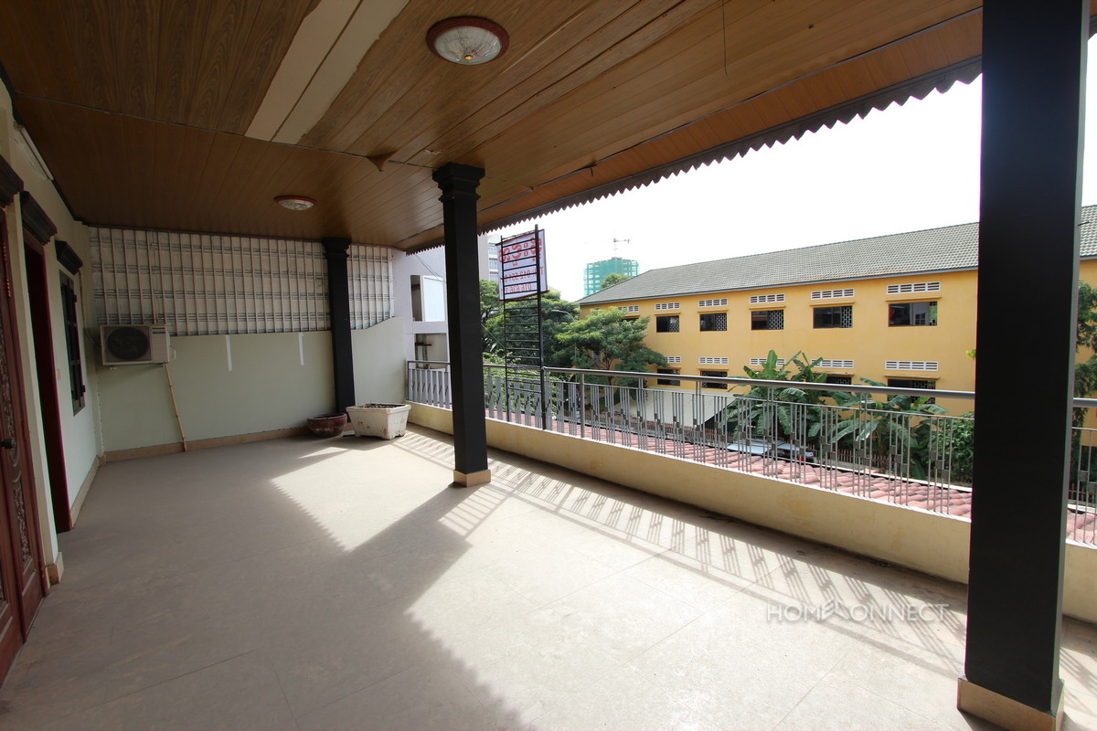 Large Terraced 2 Bedroom Apartment in BKK1 | Phnom Penh Real Estate