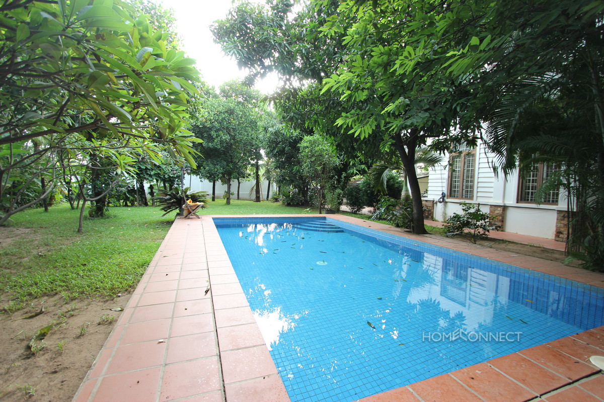 Private Pool Large Four Bedroom Villa For Rent in Chroy Chungva | Phnom Penh Real Estate
