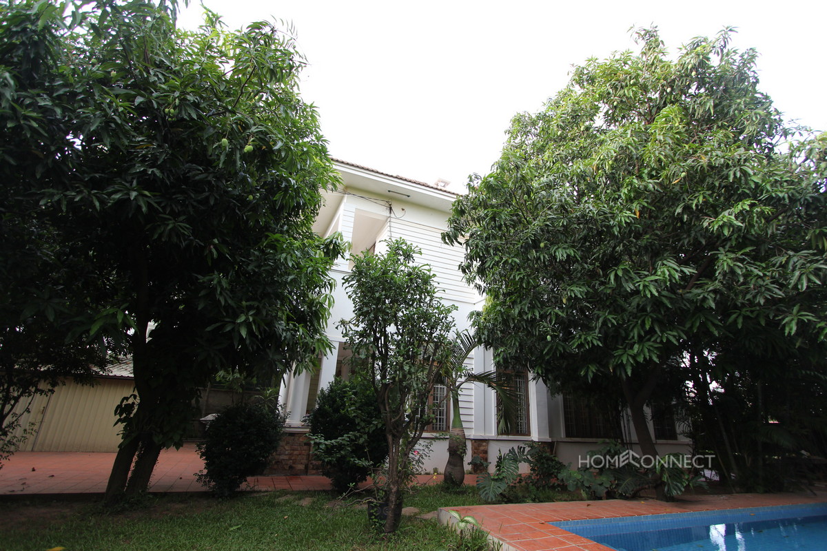 Private Pool Large Four Bedroom Villa For Rent in Chroy Chungva | Phnom Penh Real Estate