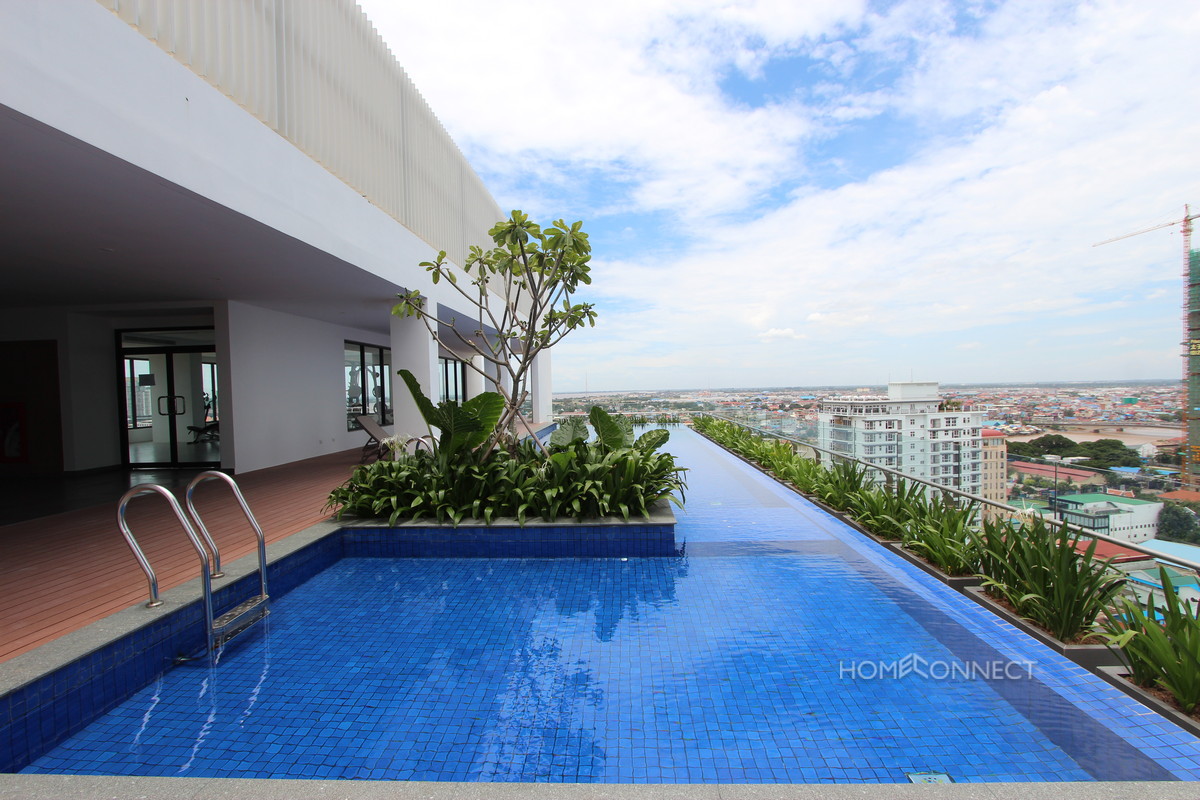 Stunning Modern 1 Bedroom 1 Bathroom Apartment in Tonle Bassac | Phnom Penh Real Estate