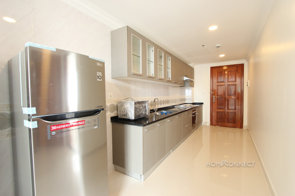 Western Style Large 1 Bedroom Apartment For Rent in BKK1 | Phnom Penh Real Estate