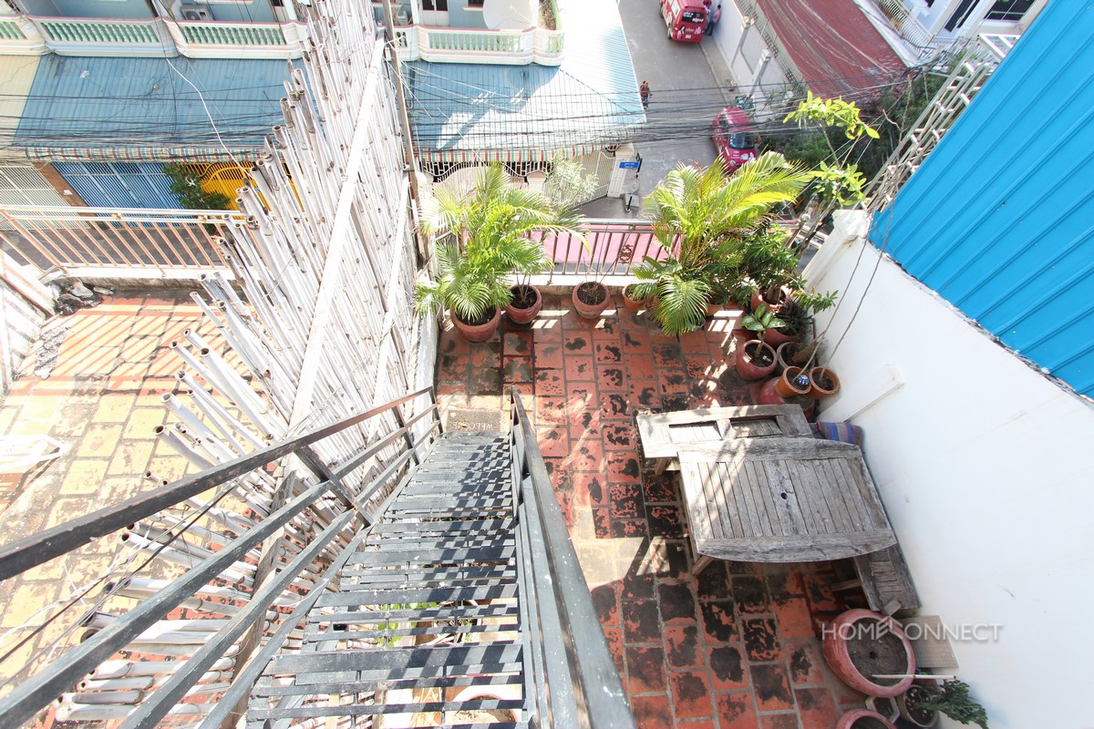 Large Terrace 1 Bedroom Apartment Near Russian Market | Phnom Penh Real Estate